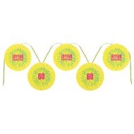 Banderole joyeux anniversaire jaune 60 ans