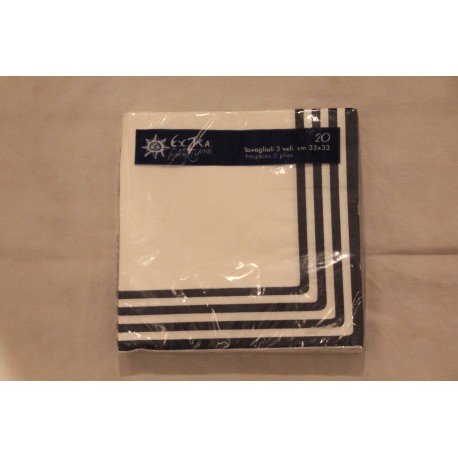 Serviette Papier Navy Blu