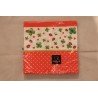Serviette Papier Rouge avec Coccinelle et Trèfle