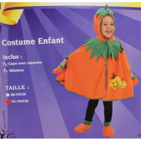 Déguisement Cape Citrouille Enfant
