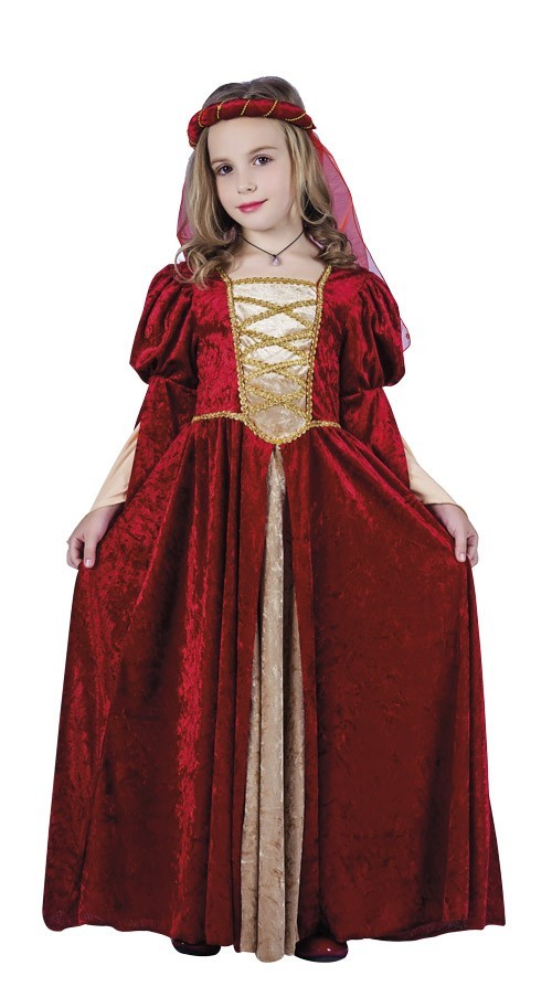 Déguisement enfant Robe de Princesse Médiévale Magenta - 3/4 ans
