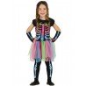 Déguisement Squelette Tutu Coloré Fille Halloween