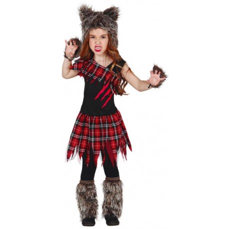 Déguisement Loup Garou Fille Enfant