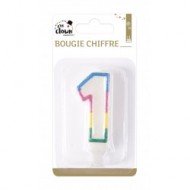 Bougie Chiffre 1
