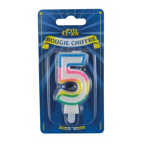 Bougie Chiffre 5