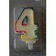Bougie Chiffre 4