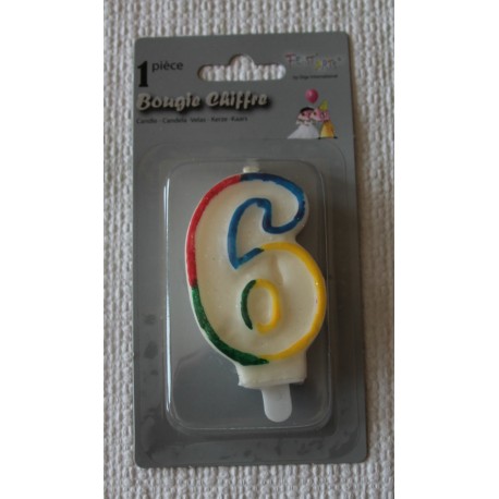 Bougie Chiffre 6