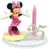 Bougie d'Anniversaire Minnie sur Socle