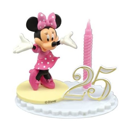 Bougie d'Anniversaire Minnie sur Socle