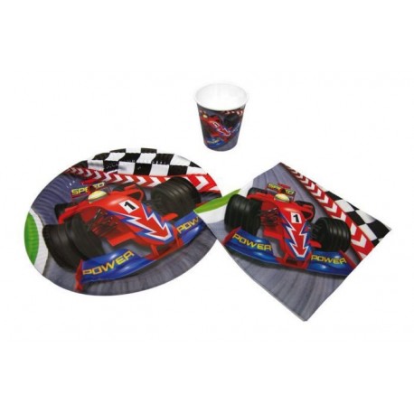 Assiettes Voiture de Course