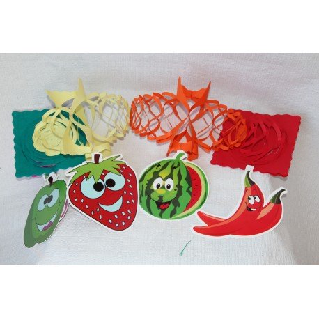 Guirlande Papier  Suspension Fruits