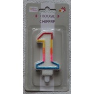 Bougie Chiffre 1