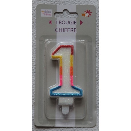 Bougie Chiffre 1