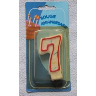 Bougie Chiffre 7