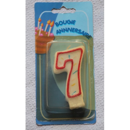 Bougie Chiffre 7