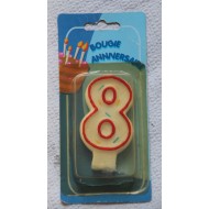 Bougie Chiffre 8