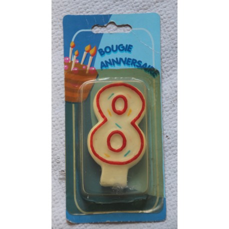 Bougie Chiffre 8