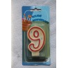 Bougie Chiffre 9