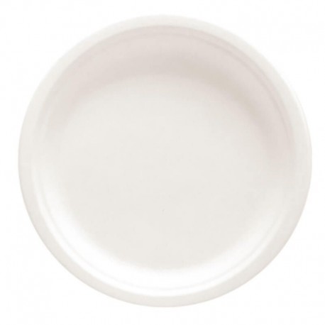 50 Assiettes en Fibre de Canne - D. 17cm