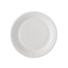 100 Assiettes Carton Blanc Biodégradable D23