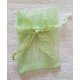 Pochons Chloé en Organdi Rayé avec Noeud