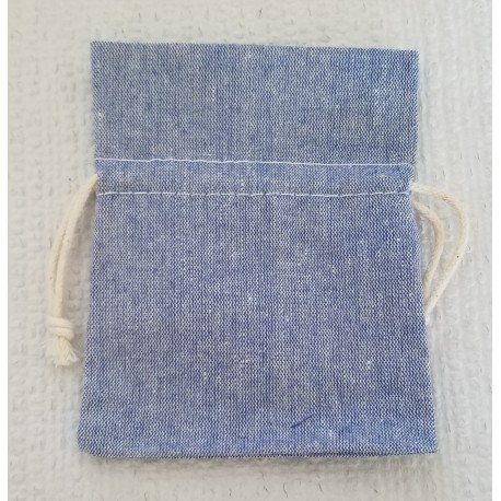 6 Pochons en Jean Bleu