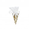 6 Cornets Arabesque Or + Ruban