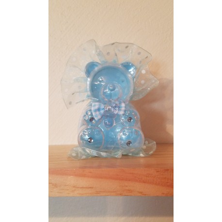 Contenant Ourson avec Tulle à Pois