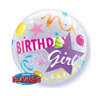 Ballon Bubbles Birthday Girl