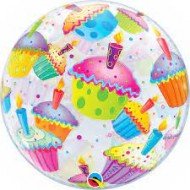 Ballon Bubbles Cup Cakes