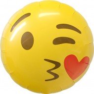 Ballon Aluminium Emoji Bisou