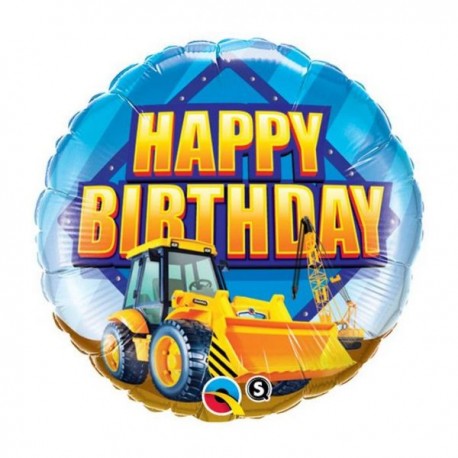 Ballon Aluminium Happy Birthday Travaux Public