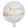 Ballon Aluminium Joyeux Anniversaire Métallisé