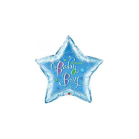 Ballon Welcome Baby Boy ou Girl Forme Etoile