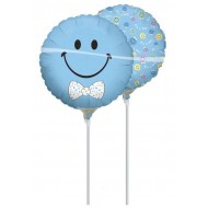 Ballon Smiley avec Noeud Papillon Fille ou Garçon