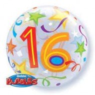 Ballon Bubbles Chiffre 16