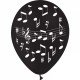 8 Ballons Musique Noir