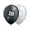 Ballon Chiffre 18 ans D.90cm Noir