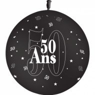 Ballon Chiffre 50 ans D.90cm Noir