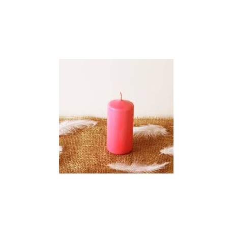 Bougie Cylindrique Rose