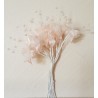 Fleurs en Tissu avec Perle Rose