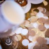 Confettis Papier Kraft Blanc et Or