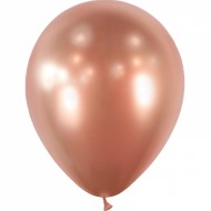 100 Ballons Latex Rose Gold Brillant
