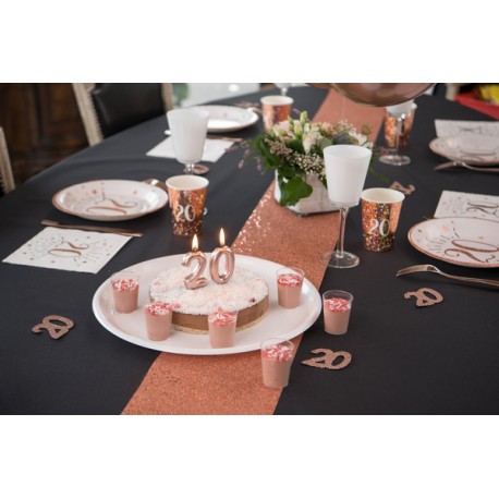 Chemin de Table Paillettes Rose Gold