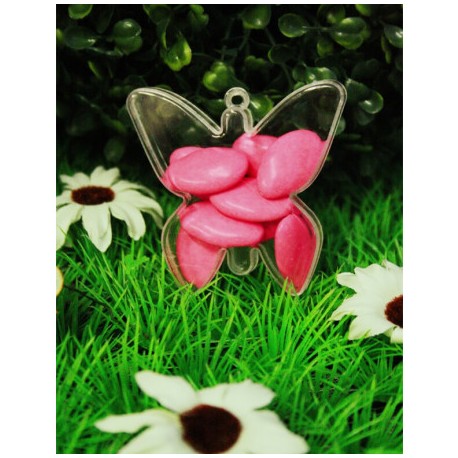 Boite Forme Papillon Plexi Transparente x4