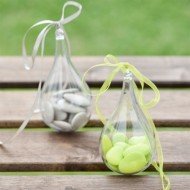 Boite Forme Goutte Plexi Transparente x3