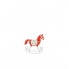 Cheval à Bascule Métal Rouge