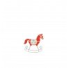 Cheval à Bascule Métal Rouge