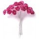 24 Mini Roses Sur Tige
