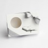 Boite Dragées Rectangulaire Livre Argent x4